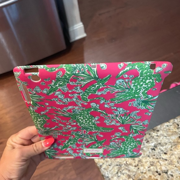 Lilly Pulitzer Alligator Green Pink iPad 2 Tablet Case Cover - Picture 2 of 7